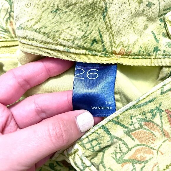 Anthropologie Pilcro and the Letterpress Green The Wanderer Pants Low Rise 26 - Picture 5 of 8